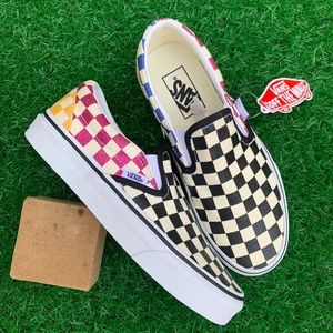 Vans Checkerboard Slip On Glitter